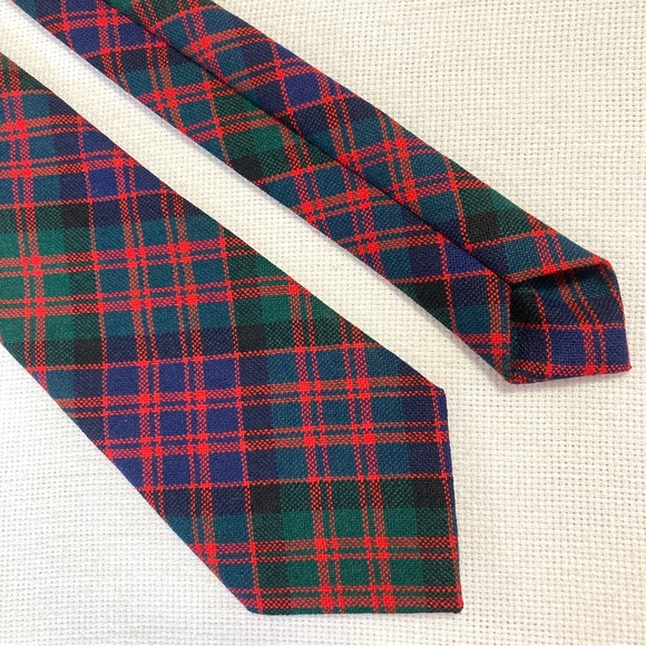 Vintage Other - Macdonald Tartan VTG Scottish Plaid Wool Tie